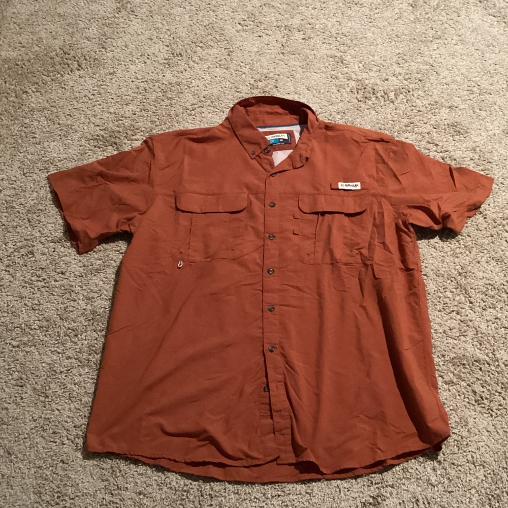 Magellan Outdoors Men's Round Rock Trek Button Down Shirt